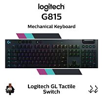 Logitech G815 Logitech GL Tactile 920-008992 Extended Size Mechanical Keyboard by logitech at Rebel Tech