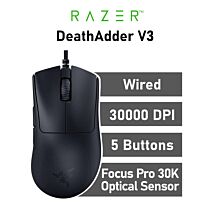 Razer DeathAdder V3 Optical RZ01-04640100-R3M1 Wired Gaming Mouse by razer at Rebel Tech