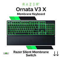 Razer Ornata V3 X Razer Silent Membrane RZ03-04470100-R3M1 Full Size Membrane Keyboard by razer at Rebel Tech
