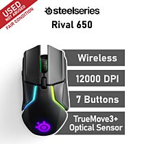 SteelSeries Rival 650 Wireless Optical 62456-USED-F Wireless Gaming Mouse by steelseries at Rebel Tech