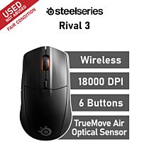 SteelSeries Rival 3 Wireless Optical 62521-USED-F Wireless Gaming Mouse by steelseries at Rebel Tech