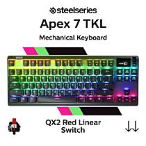 SteelSeries Apex 7 TKL SteelSeries QX2 Red 64646 TKL Size Mechanical Keyboard by steelseries at Rebel Tech