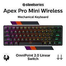 SteelSeries Apex Pro Mini Wireless SteelSeries OmniPoint 2.0 64842 Mini Size Mechanical Keyboard by steelseries at Rebel Tech