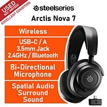 SteelSeries Arctis Nova 7 Wireless 61553-USED-E Wireless Gaming Headset by steelseries at Rebel Tech