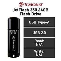 Transcend JetFlash 350 64GB USB-A TS64GJF350 Flash Drive by transcend at Rebel Tech