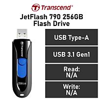 Transcend JetFlash 790 256GB USB-A TS256GJF790K Flash Drive by transcend at Rebel Tech