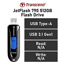 Transcend JetFlash 790 512GB USB-A TS512GJF790K Flash Drive by transcend at Rebel Tech