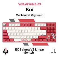 Varmilo MA87 V2 Koi EC Sakura V2 A33A039A9A3A01A034 TKL Size Mechanical Keyboard by varmilo at Rebel Tech