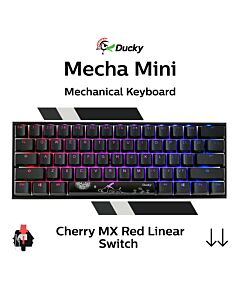 Ducky Mecha Mini Cherry MX Red DKME2061ST-RUSPDAAT1 Mini Size Mechanical Keyboard by ducky at Rebel Tech