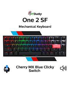 Ducky One 2 SF Cherry MX Blue DKON1967ST-CUSPDAZT1 SF Size Mechanical Keyboard by ducky at Rebel Tech