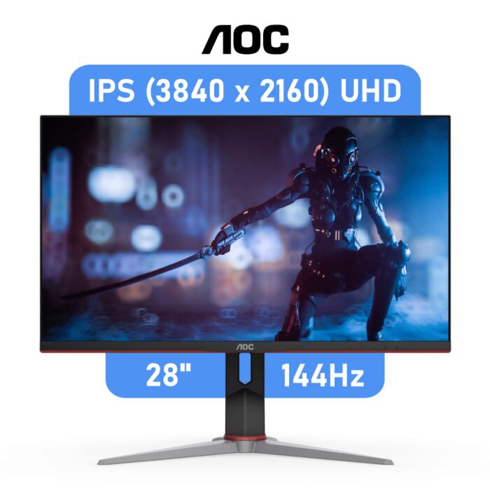 AOC Gaming 28 IPS UHD 144Hz U28G2X Flat Gaming Monitor: Monitors 