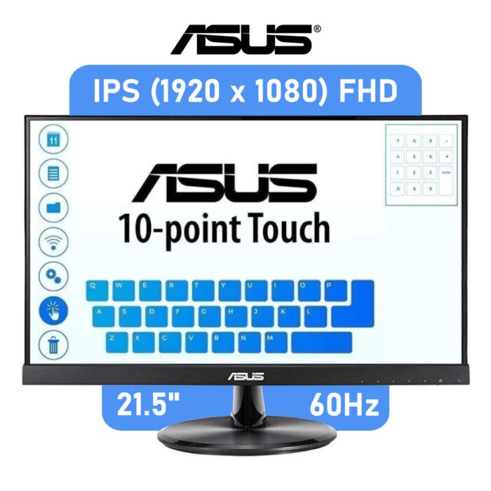 ASUS Eye Care VT229H 21.5" IPS FHD 90LM0490-B01170 Flat Office Monitor by asus at Rebel Tech