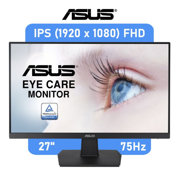 ASUS Eye Care VA27EHE 27" IPS FHD 90LM0550-B01170 Flat Office Monitor by asus at Rebel Tech