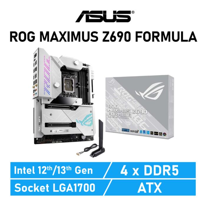 ASUS ROG MAXIMUS Z690 FORMULA LGA1700 Intel Z690 ATX Intel Motherboard by asus at Rebel Tech