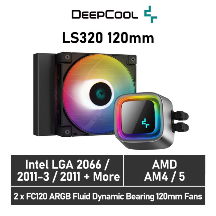 DeepCool LS320 120mm R-LS320-BKAMMT-G-1 Liquid Cooler by deepcool at Rebel Tech