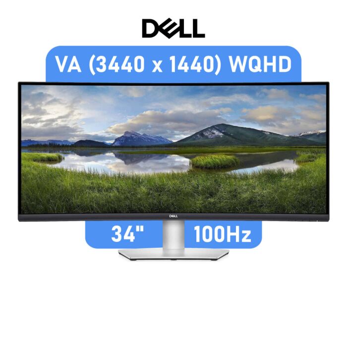 Dell S Series S3422DW 34" VA WQHD 100Hz 210-AXKZ Curved Office Monitor by dell at Rebel Tech