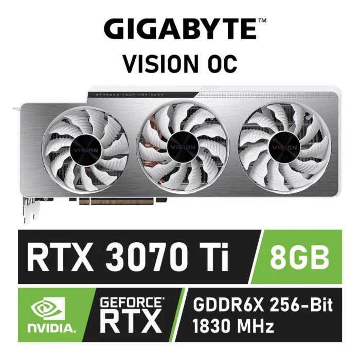 Gigabyte GeForce RTX 3070 Ti Vision OC 8GB GDDR6 Graphic Card
