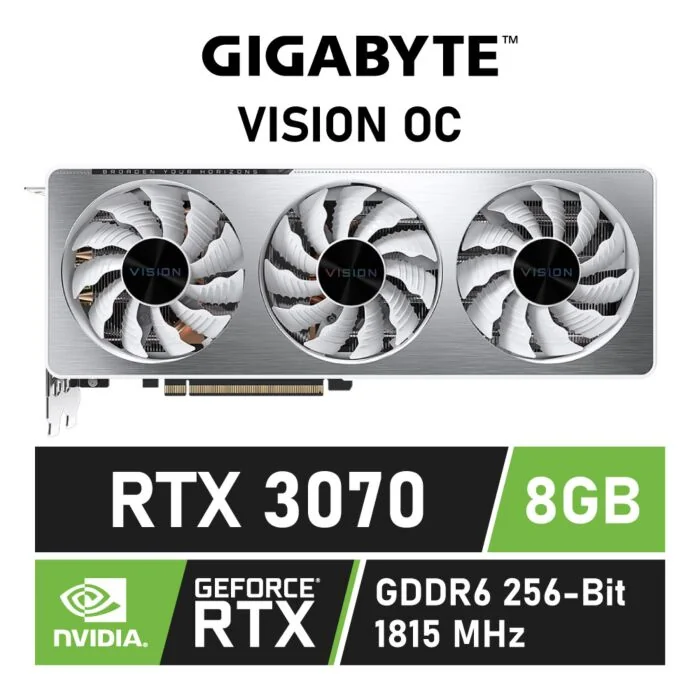 GIGABYTE GeForce RTX 3070 VISION OC 8GB GDDR6 GV-N3070VISION OC-8GD