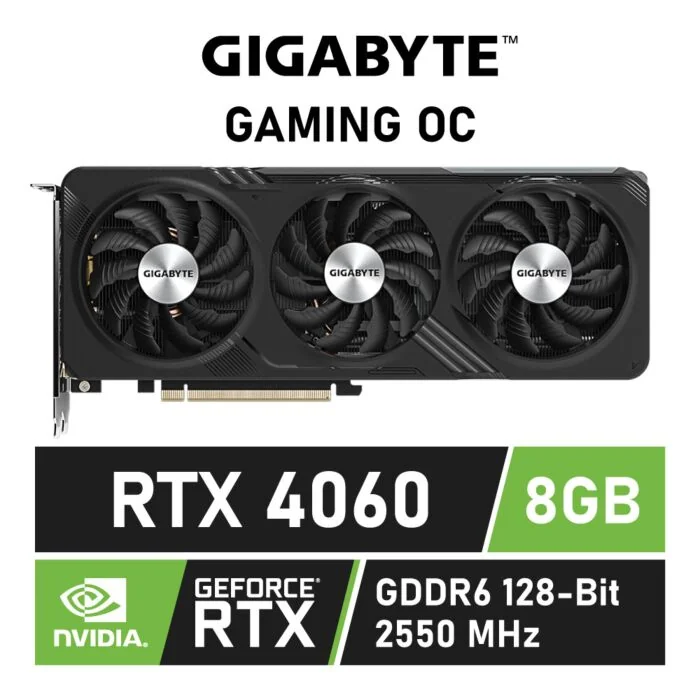 GIGABYTE NVIDIA GeForce RTX 4060 WINDFORCE OC 8GB GDDR6 PCI