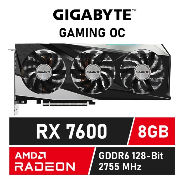 GIGABYTE Radeon RX 7600 GAMING OC 8GB GDDR6 GV-R76GAMING OC-8GD