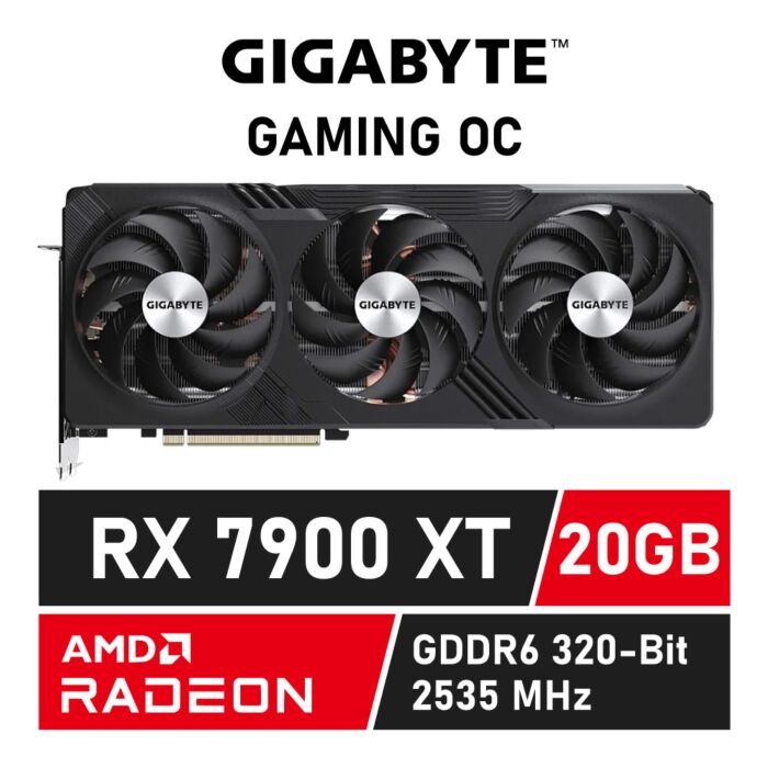 GIGABYTE Radeon RX 7900 XT GAMING OC 20G GDDR6 GV-R79XTGAMING OC-20GD Graphics Card by gigabyte at Rebel Tech