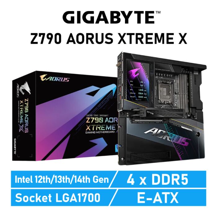 GIGABYTE Z790 AORUS XTREME X LGA1700 Intel Z790 E-ATX Intel Motherboard by gigabyte at Rebel Tech