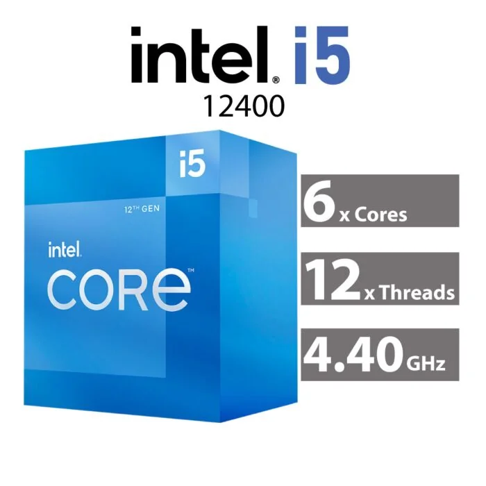Intel Core i5-12400F Alder Lake CPU - 6 ydintä - 2.5 GHz - Intel