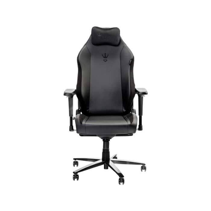 Kyros Throne THRONE-LTR Black Premium Leatherette Gaming Chair by kyros at Rebel Tech