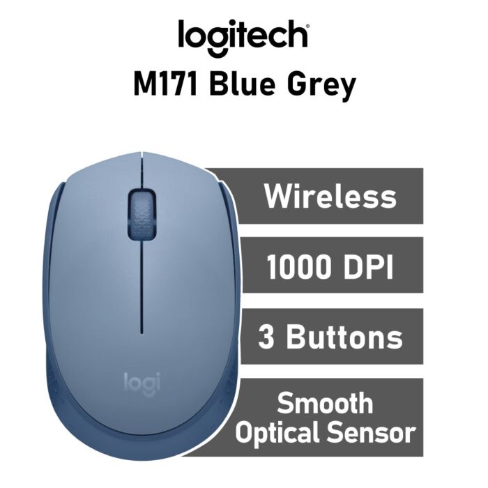 Logitech M171 Optical 910-006866 Wireless Office Mouse by logitech at Rebel Tech