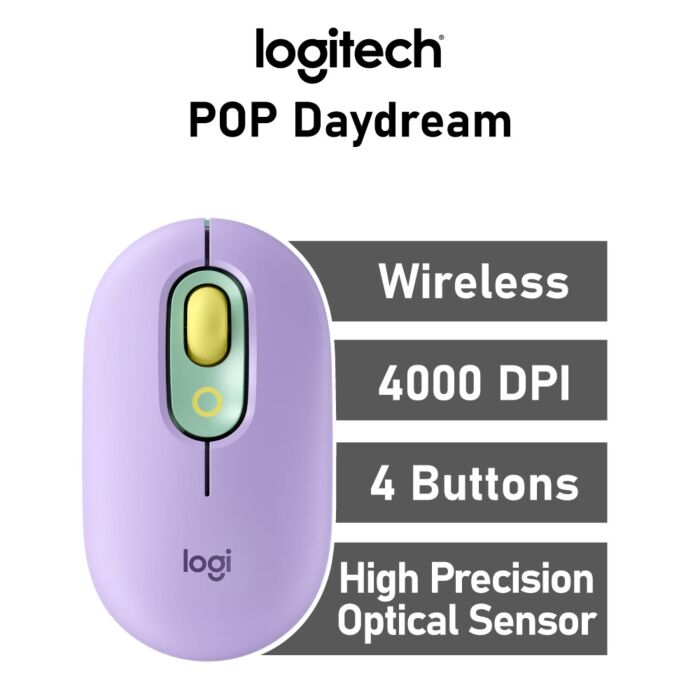 Logitech POP Mouse Optical 910-006547 Wireless Office Mouse by logitech at Rebel Tech