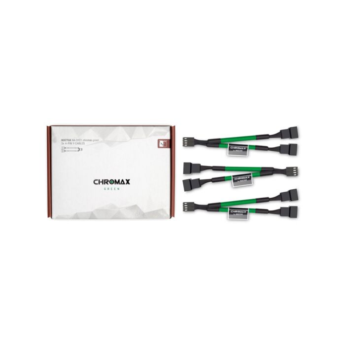 Noctua chromax.green NA-SYC1/Y-CABLE NA-SYC1.GREEN PWM Splitter Cable by noctua at Rebel Tech