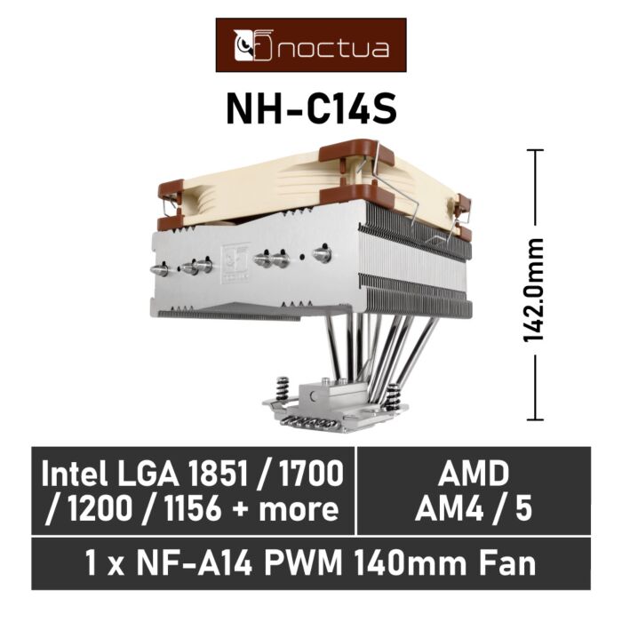 Noctua C14S NH-C14S Air Cooler by noctua at Rebel Tech