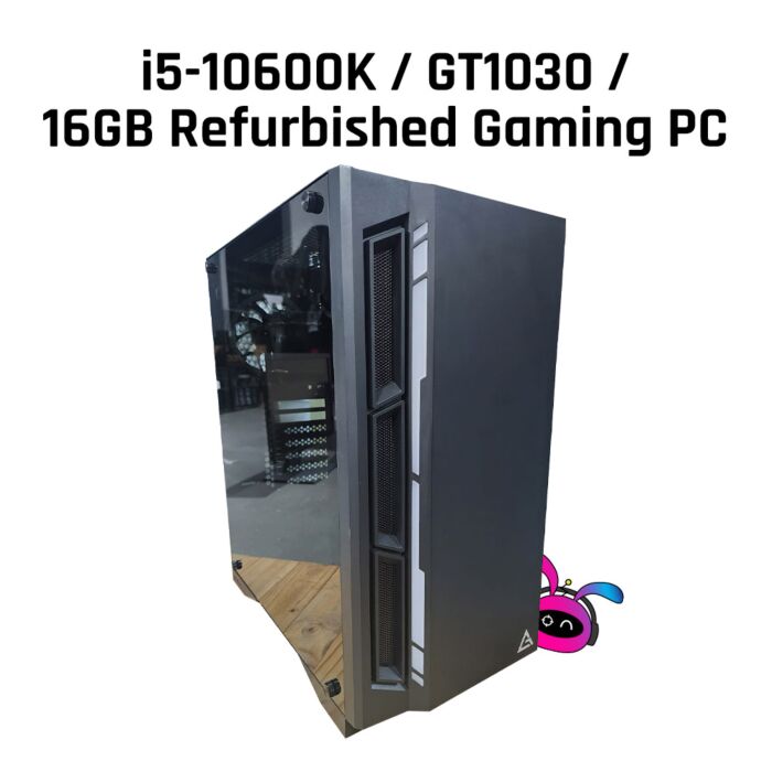 Refurbished i5-10600K/16GB DDR4/512GB/GT1030/W11 CLONE I5-10600K Gaming PC  by refurbished at Rebel Tech