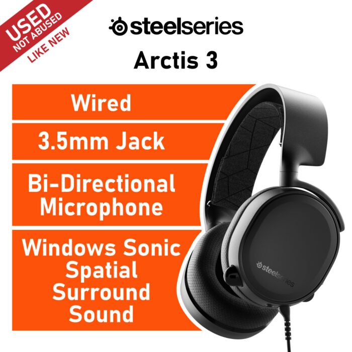 SteelSeries Arctis 3 61503-USED-LN Wired Gaming Headset by steelseries at Rebel Tech