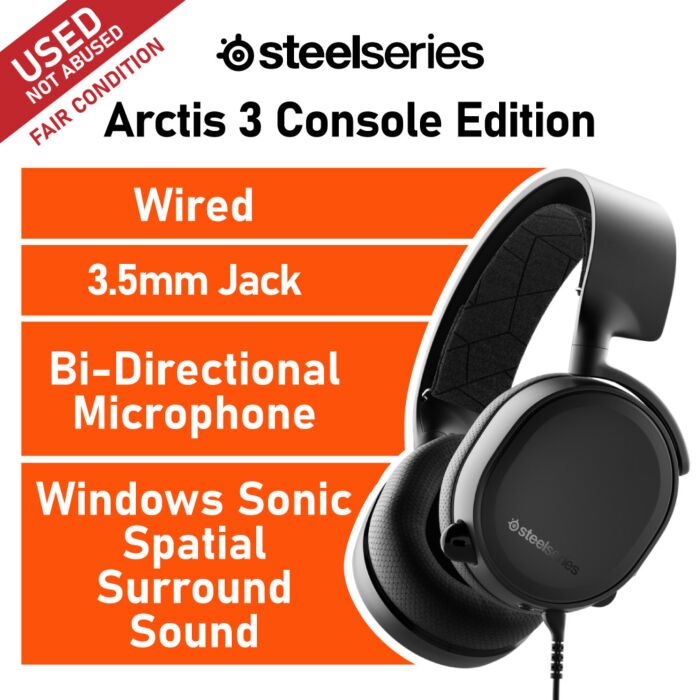 SteelSeries Arctis 3 Console Edition 61501-USED-F Wired Gaming Headset by steelseries at Rebel Tech