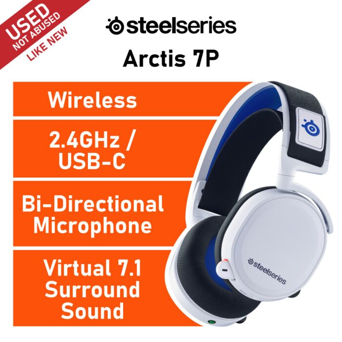 SteelSeries Arctis 7P Wireless 61467-USED-LN Wireless Gaming Headset by steelseries at Rebel Tech