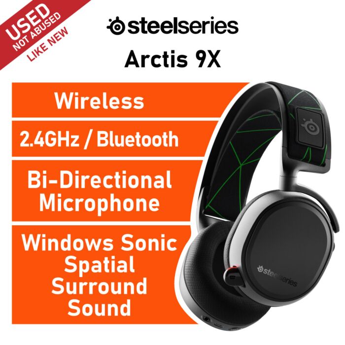 SteelSeries Arctis 9X 61481-USED-LN Wireless Gaming Headset by steelseries at Rebel Tech