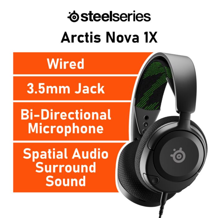 SteelSeries Arctis Nova 1X 61616 Wired Gaming Headset by steelseries at Rebel Tech