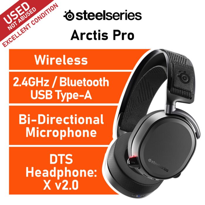 SteelSeries Arctis Pro Wireless 61473-USED-E Wireless Gaming Headset by steelseries at Rebel Tech