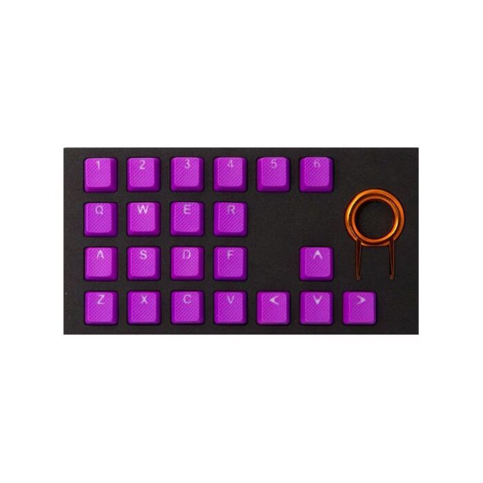 Tai-Hao Rubber Neon Purple Mystery 022C03PP101 Keycap Set by taihao at Rebel Tech