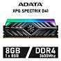 ADATA XPG SPECTRIX D41 8GB DDR4-3600 CL17 1.35v AX4U360038G17-ST41 Desktop Memory by adata at Rebel Tech