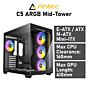 Antec C5 ARGB ATX DUAL C5-ARGB-B Mid-Tower Black Computer Case by antec at Rebel Tech