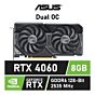 ASUS Dual GeForce RTX 4060 OC Edition 8GB GDDR6 90YV0JC0-M0NA00 Graphics Card  by asus at Rebel Tech