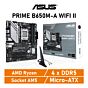 ASUS PRIME B650M-A WIFI II AM5 AMD B650 Micro-ATX AMD Motherboard by asus at Rebel Tech