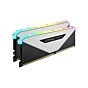 CORSAIR VENGEANCE RGB RT 16GB Kit DDR4-3200 CL16 1.35v CMN16GX4M2Z3200C16W Desktop Memory by corsair at Rebel Tech