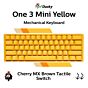 Ducky One 3 Mini Yellow Ducky Cherry MX Brown DKON2161ST-BUSPDYDYYYC1 Mini Size Mechanical Keyboard by ducky at Rebel Tech