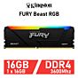 Kingston FURY Beast RGB 16GB DDR4-3600 CL18 1.35v KF436C18BBA/16 Desktop Memory by kingston at Rebel Tech