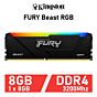 Kingston FURY Beast RGB 8GB DDR4-3200 CL16 1.35v KF432C16BBA/8 Desktop Memory by kingston at Rebel Tech