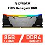 Kingston FURY Renegade RGB 8GB DDR4-3200 CL16 1.35v KF432C16RBA/8 Desktop Memory by kingston at Rebel Tech