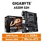 GIGABYTE A520M S2H AM4 AMD A520 Micro-ATX AMD Motherboard by gigabyte at Rebel Tech